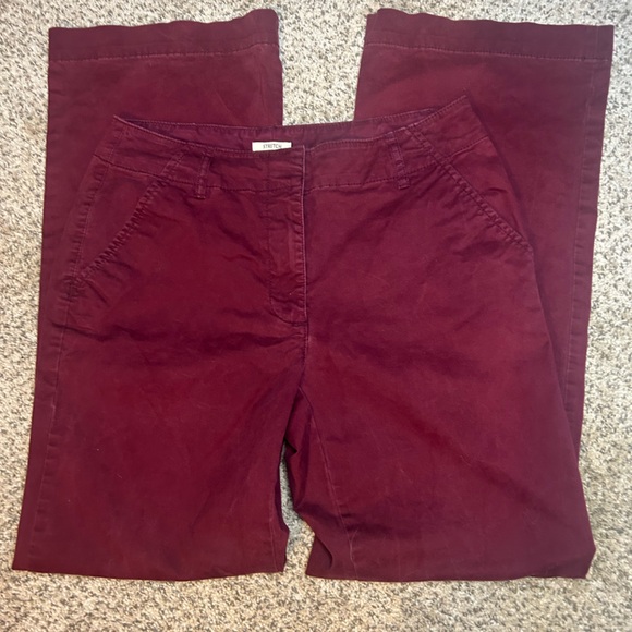 St. John's Bay Pants - St. John's Bay Deep Red Flare Pants